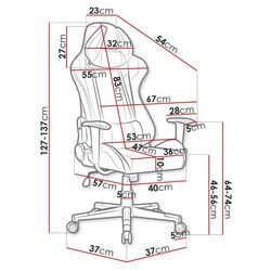 Геймерское кресло Mirjan24 Archie M12/Muz M-12 (Black/White) Thumb