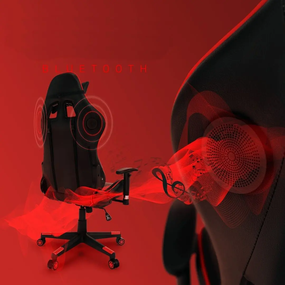 Fotoliu gaiming Mobhaus Carpi (Black/Red)