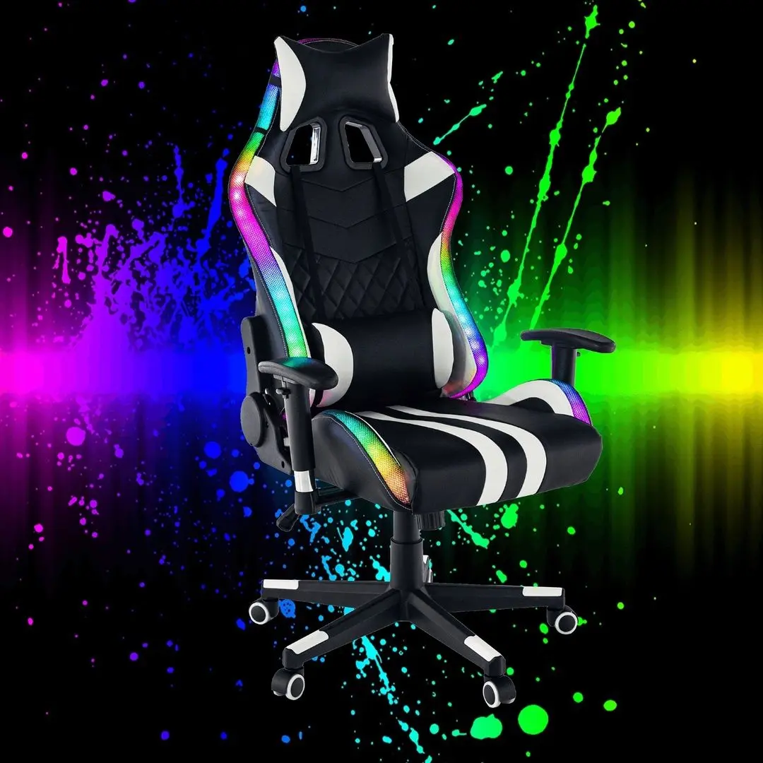 Кресло геймерское Mobhaus Zopa (Black/White) - 13