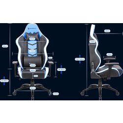 Fotoliu gaming Newskill Kaidan (Blue/Black) Thumb