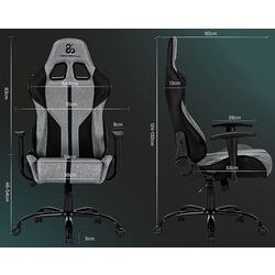Fotoliu gaming Newskill Zephyr Horus (Gray/Black) Thumb