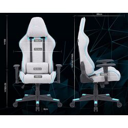 Fotoliu gaming Newskill Zephyr Kitsune (Gray Light/Green) Thumb