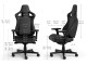 Fotoliu gaming Noblechairs Epic Compact NBL-ECC-PU-BLA (Black)