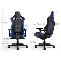 Fotoliu gaming Noblechairs Epic Compact NBL-ECC-PU-BLU (Black/Blue) Thumb