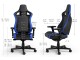 Fotoliu gaming Noblechairs Epic Compact NBL-ECC-PU-BLU (Black/Blue)