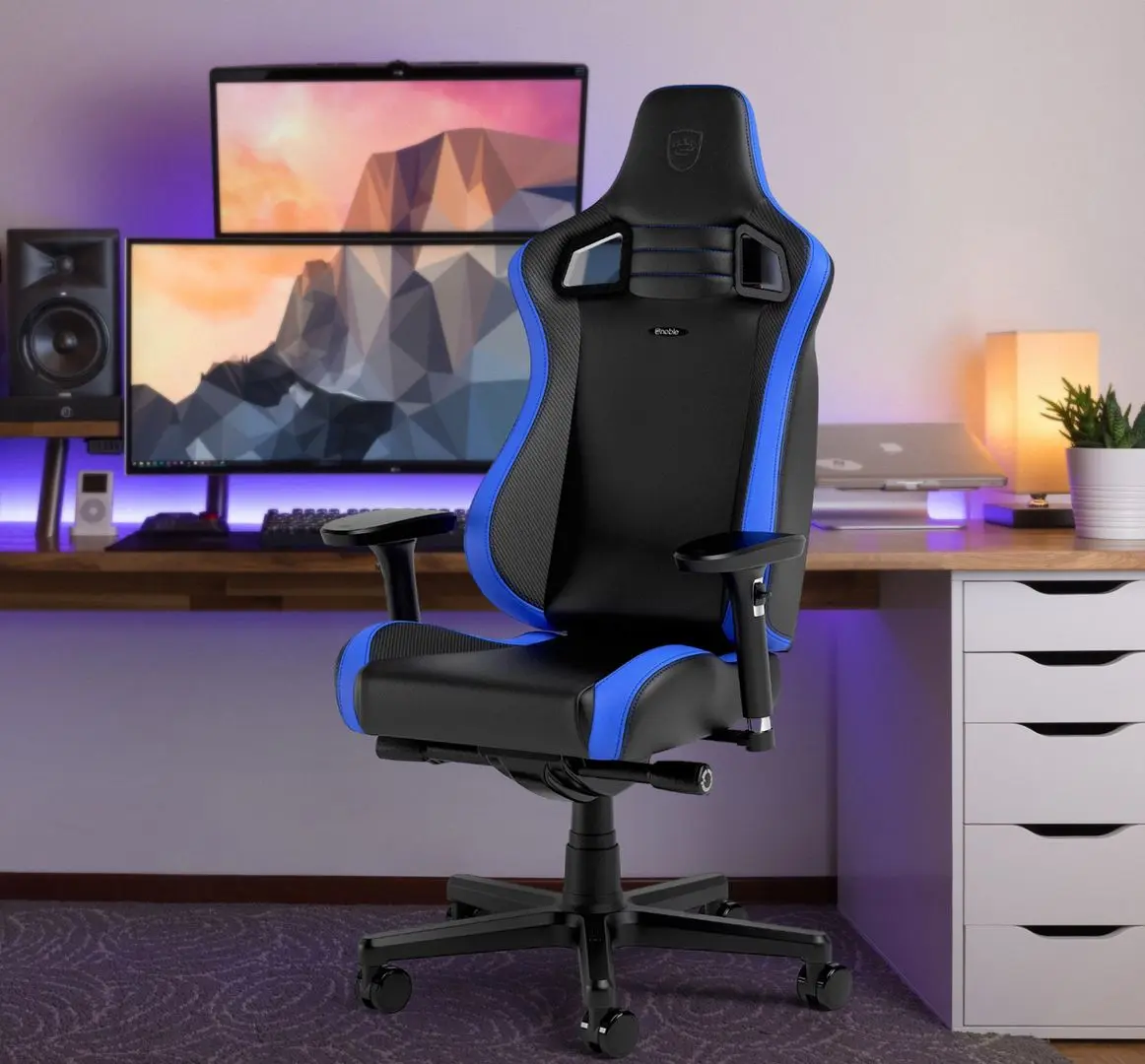 Fotoliu gaming Noblechairs Epic Compact NBL-ECC-PU-BLU (Black/Blue)