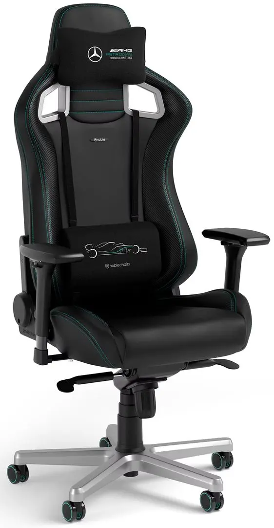 Fotoliu gaming Noblechairs Epic Mercedes-AMG Petronas F1 Team (Black/Turquoise)