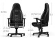 Fotoliu gaming Noblechairs Icon NBL-ICN-PU-BPW (Black/White)