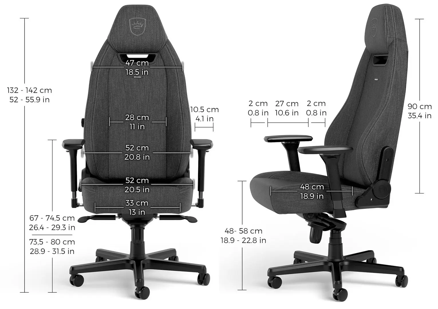 Fotoliu gaming Noblechairs Legend TX (Anthracite)