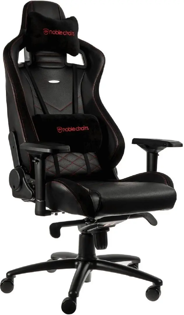 Fotoliu gaming Noblechairs Epic PU Leather (Black/Red)