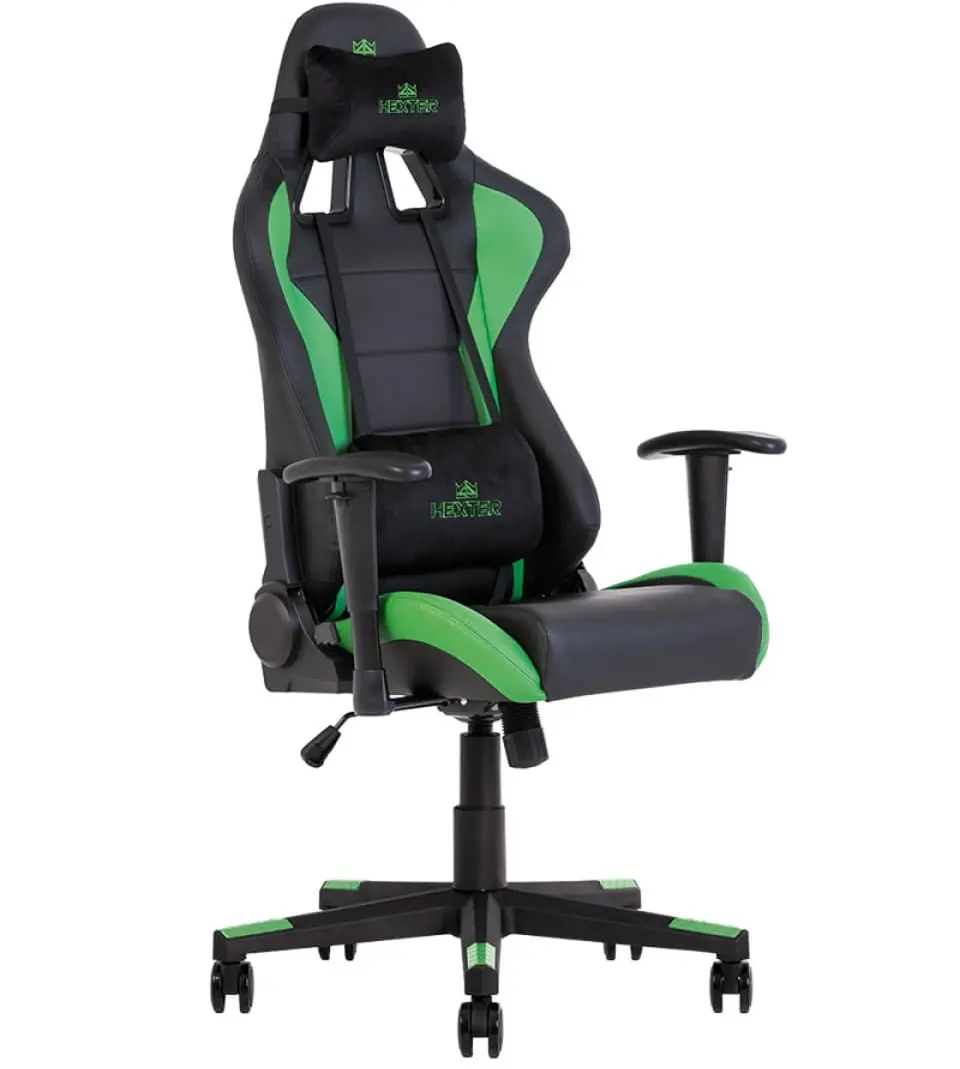 Fotoliu gaming Nowy Styl Hexter ML Eco 01 (Black/Green) - 4
