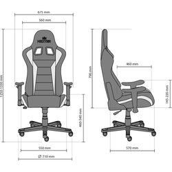 Игровое кресло Nowy Styl Hexter ML Fab 01 (Black/Gray) Thumb
