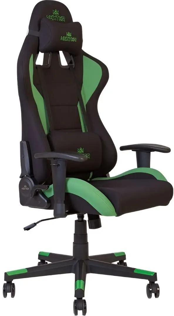 Кресло геймерское Nowy Styl Hexter ML Fab/01 (Black/Green) - 2
