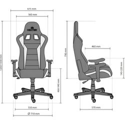 Кресло геймерское Nowy Styl Hexter ML Fab/01 (Black/Green) Thumb