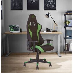 Кресло геймерское Nowy Styl Hexter ML Fab/01 (Black/Green)