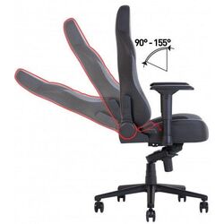 Кресло геймерское NowyStyl Hexter XL R4D MPD MB70 Eco/01 (Black/Grey) Thumb