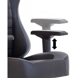 Кресло геймерское NowyStyl Hexter XL R4D MPD MB70 Eco/01 (Black/Grey) Thumb