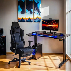 Fotoliu gaming Prestige Chairs OFF 296 (Black)