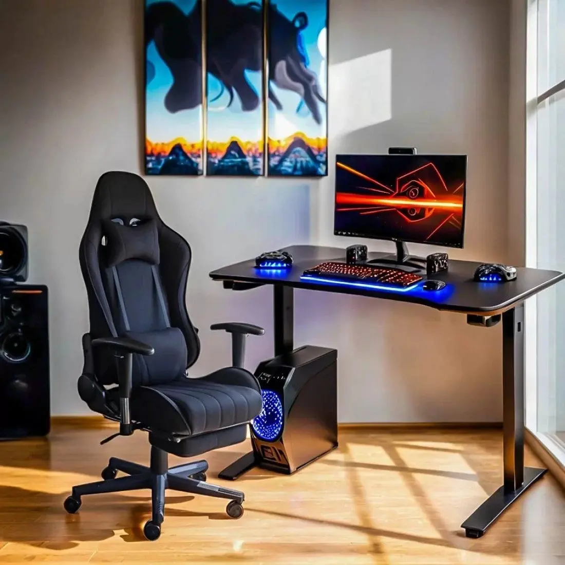 Fotoliu gaming Prestige Chairs OFF 296 (Black)