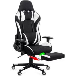 Fotoliu gaming Prestige Chairs OFF 296 (White/Black) Thumb