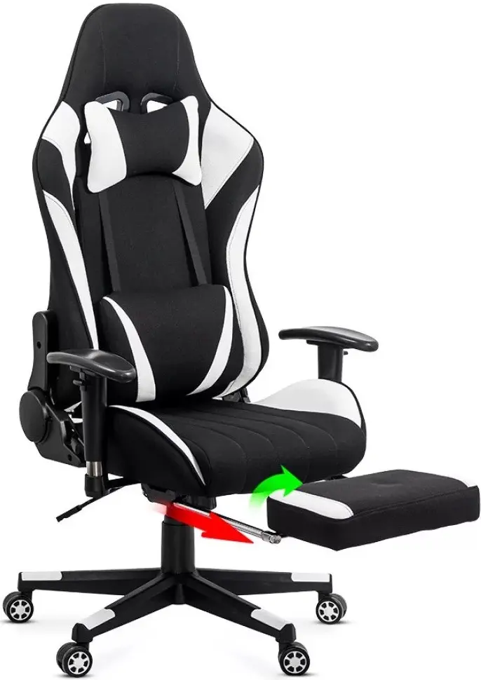 Fotoliu gaming Prestige Chairs OFF 296 (White/Black) - 5