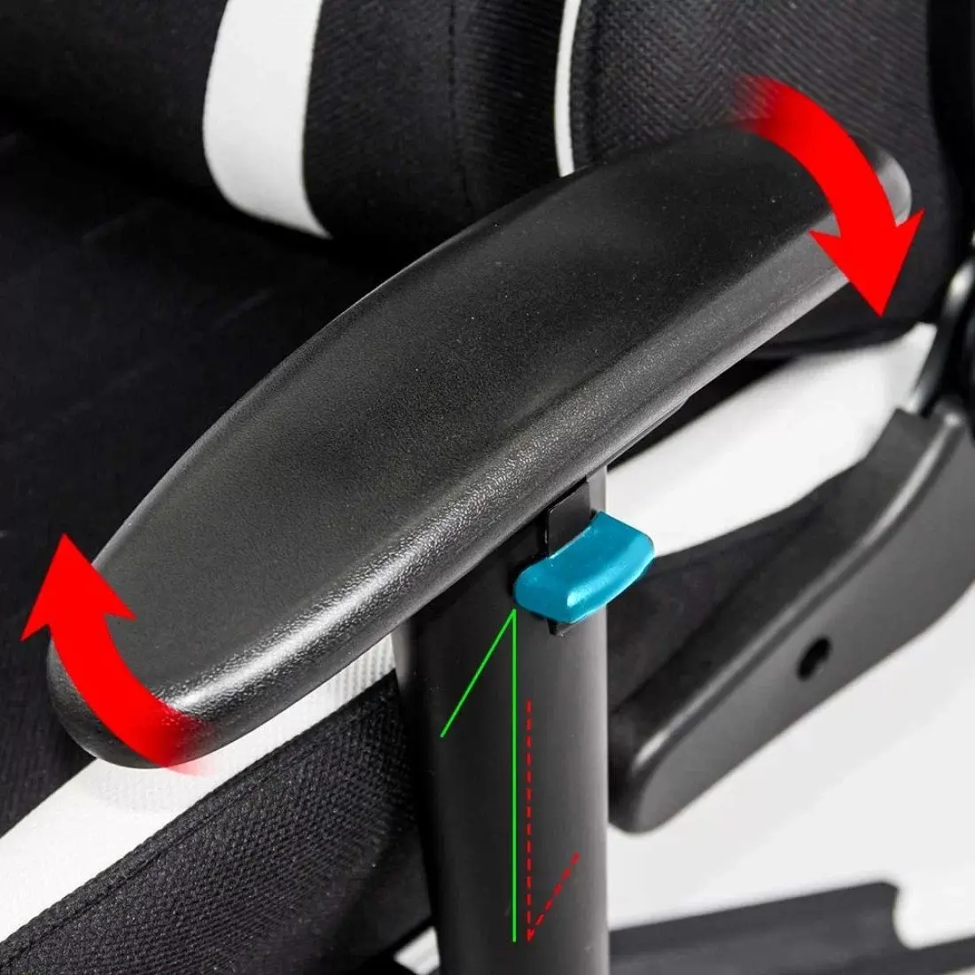 Fotoliu gaming Prestige Chairs OFF 296 (White/Black) - 9