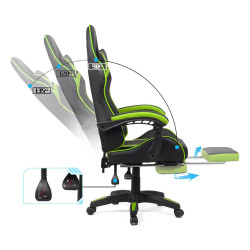 Игровое кресло Prestige Chairs OFF 299 (Black/Green) Thumb