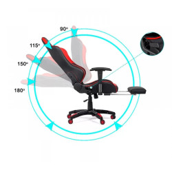 Игровое кресло Prestige Chairs OFF 306 (Black/Red) Thumb