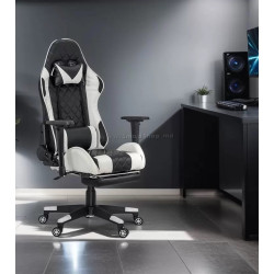 Fotoliu gaming  Prestige Chairs OFF 307 (Black/White)