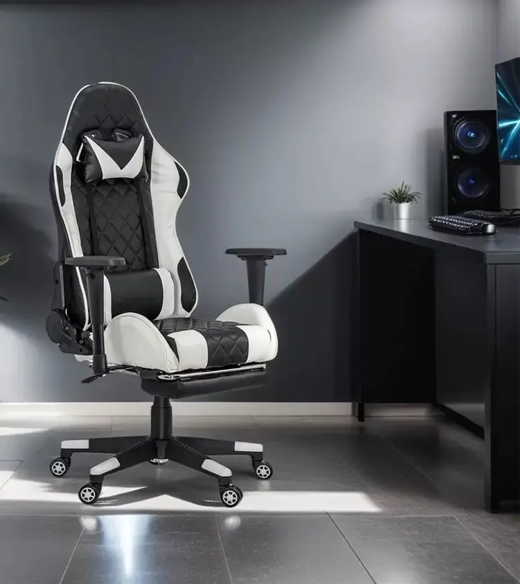 Игровое кресло  Prestige Chairs OFF 307 (Black/White)