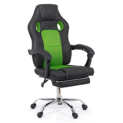 Fotoliu gaming Prestige Chairs OFF 3091 (Black/Green) Thumb