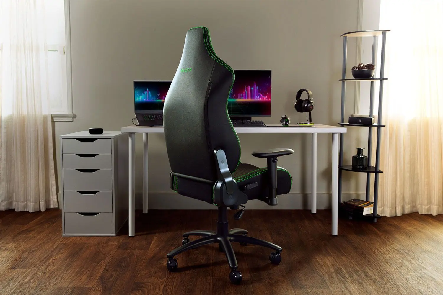 Кресло геймерское Razer Iskur X Standart (Black/Green) - 5