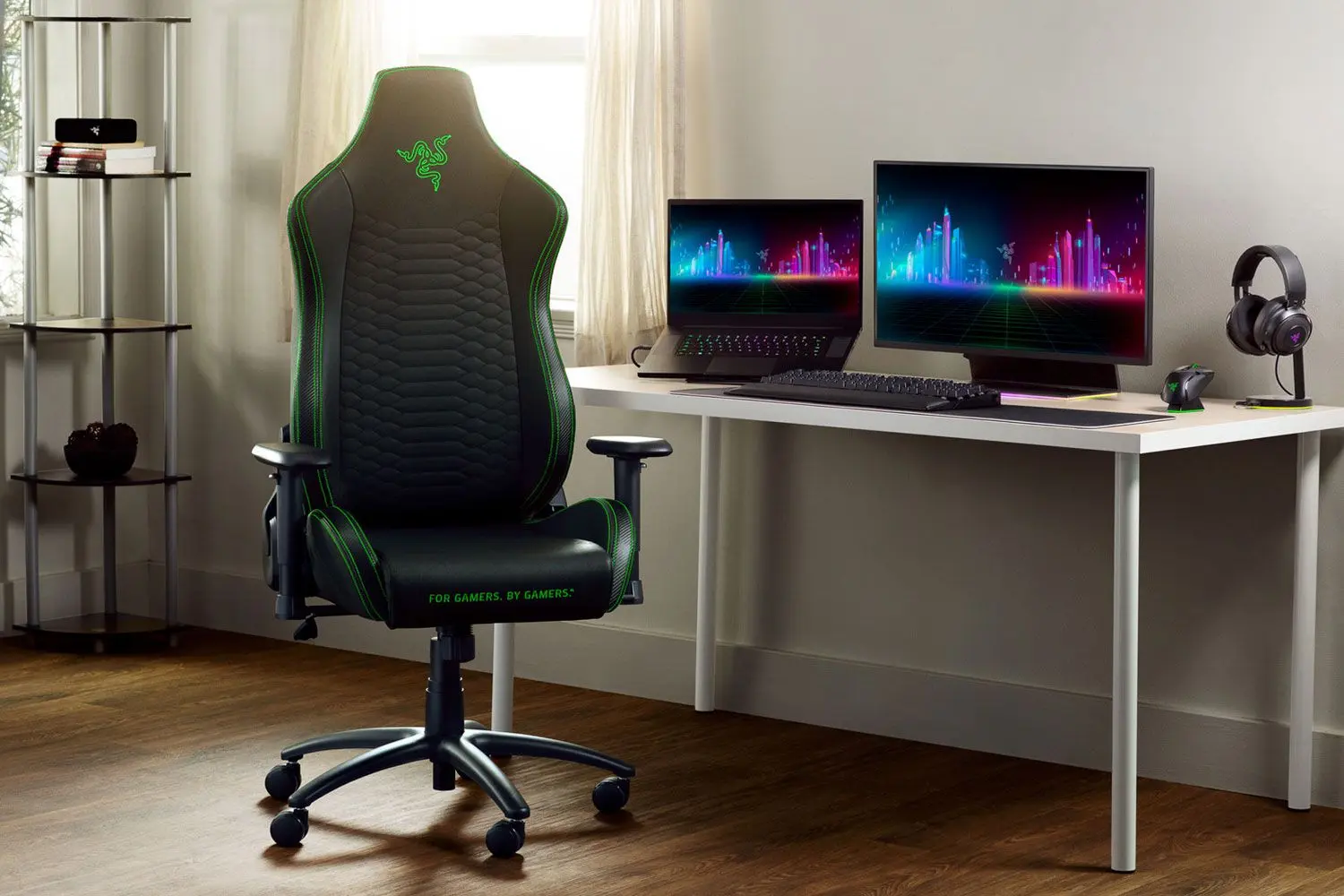 Кресло геймерское Razer Iskur X Standart (Black/Green) - 6