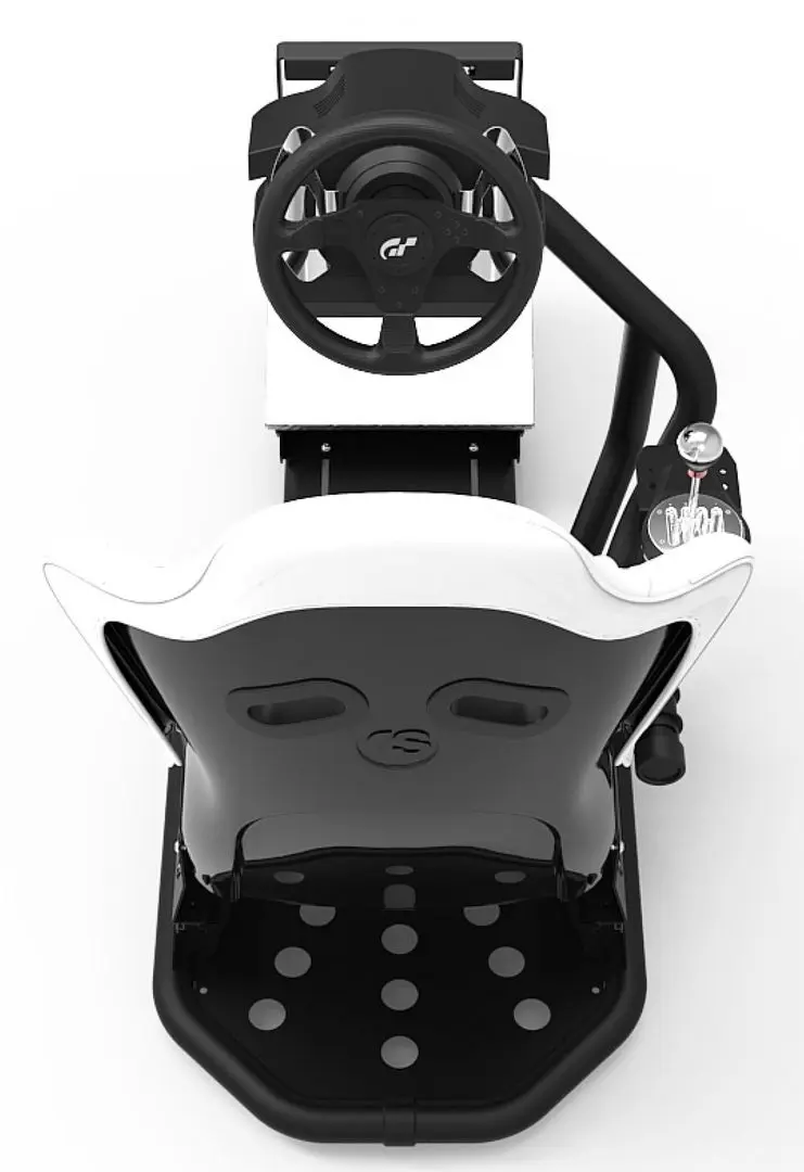 Fotoliu pentru jocuri RSeat RS1 (White/Black)