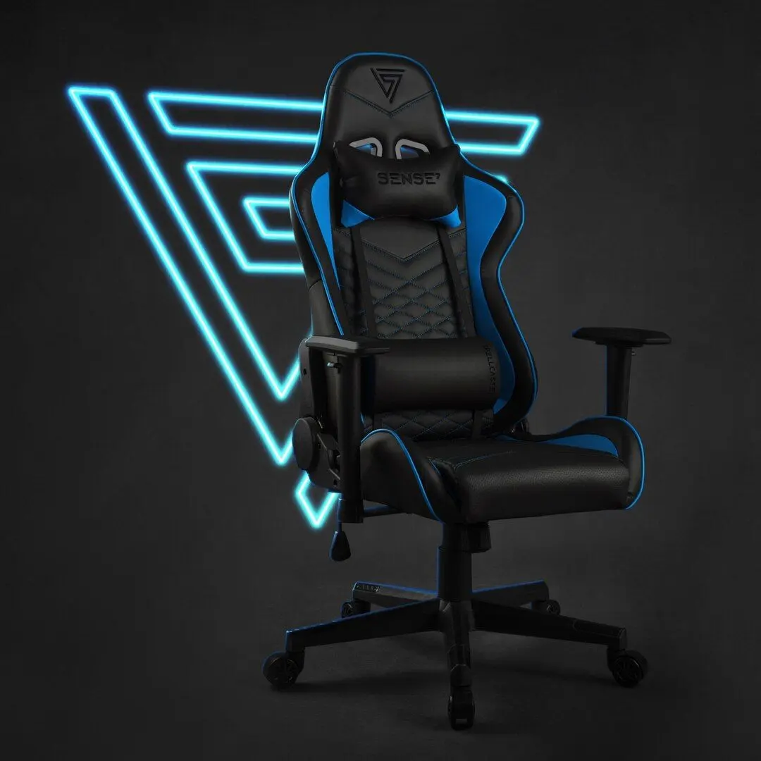 Fotoliu gaming Sense7 Spellcaster (Black/Blue) - 11