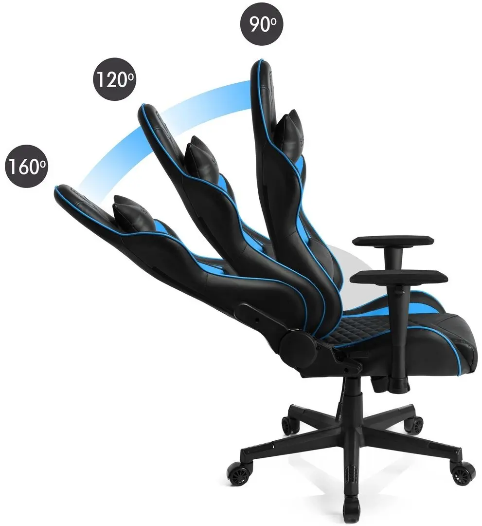 Fotoliu gaming Sense7 Spellcaster (Black/Blue) - 7