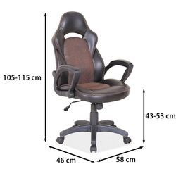 Fotoliu gaming Signal Q-115 (Black/Brown) Thumb