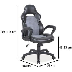 Геймерское кресло Signal Q-115 (Black/Grey) Thumb