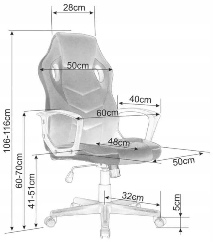 Игровое кресло Signal Dakar (Black/Red)