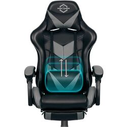 Fotoliu gaming Sofotel Cerber (Black/Gray) Thumb