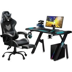 Fotoliu gaming Sofotel Cerber (Black/Gray) Thumb