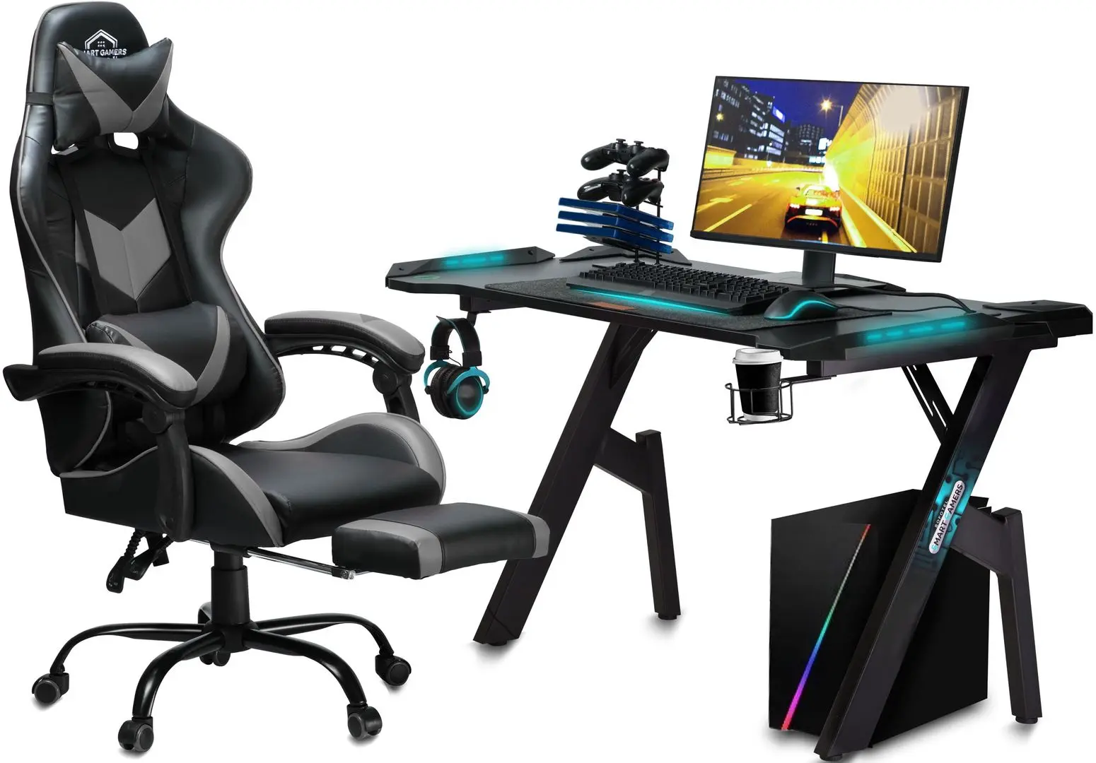 Fotoliu gaming Sofotel Cerber (Black/Gray)