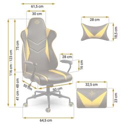 Fotoliu gaming Sofotel Blitzcrank (Black/Yellow) Thumb