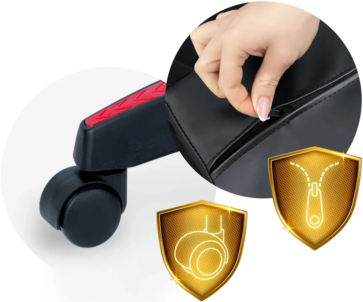 Fotoliu gaming Sofotel Draknor 242401 (Black/Red) - 5