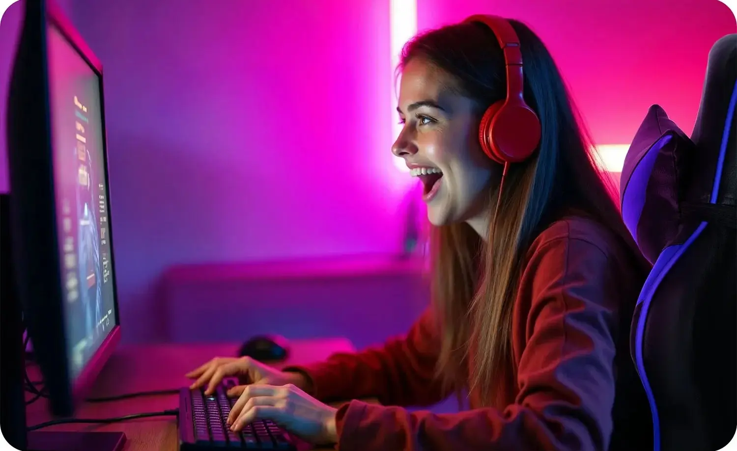 Игровое кресло Sofotel Draknor 242402 (Black/Blue) - 10