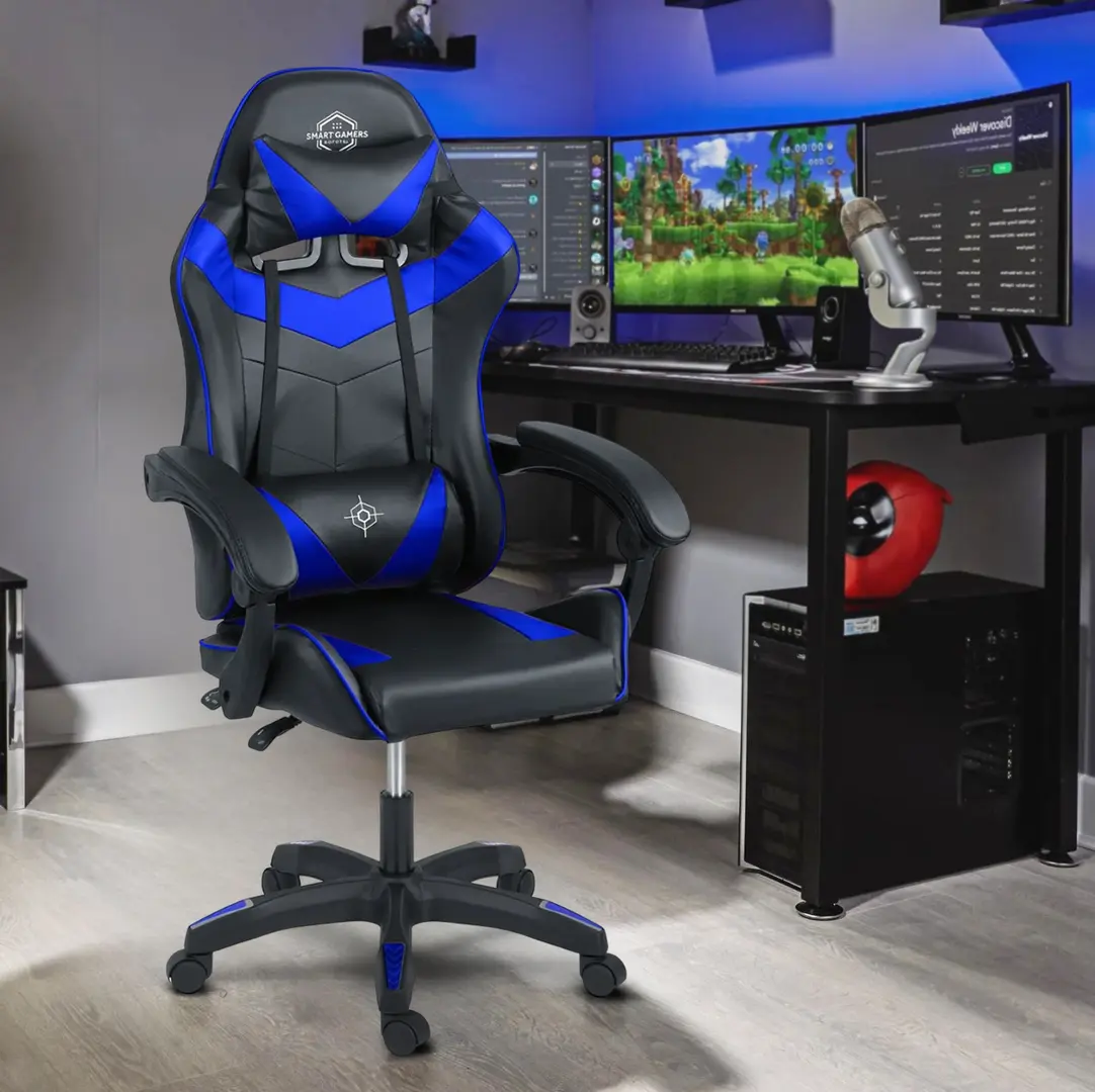 Игровое кресло Sofotel Draknor 242402 (Black/Blue)
