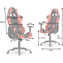 Fotoliu gaming Sofotel Inferno 2155 (Black/Red) Thumb