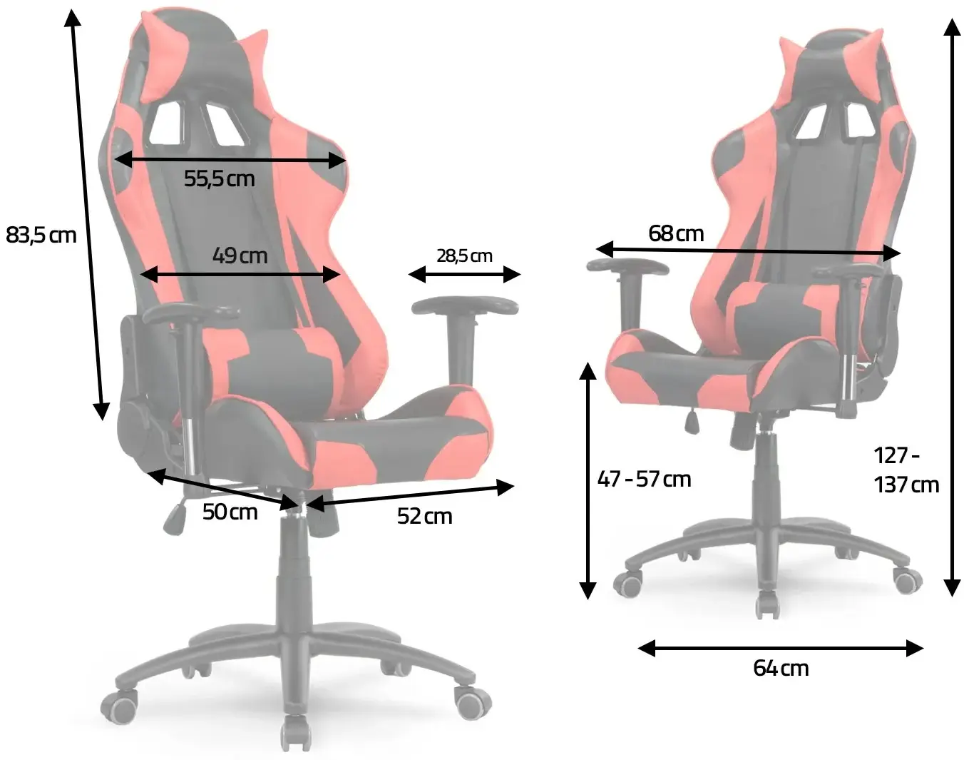 Fotoliu gaming Sofotel Inferno 2155 (Black/Red) - 3