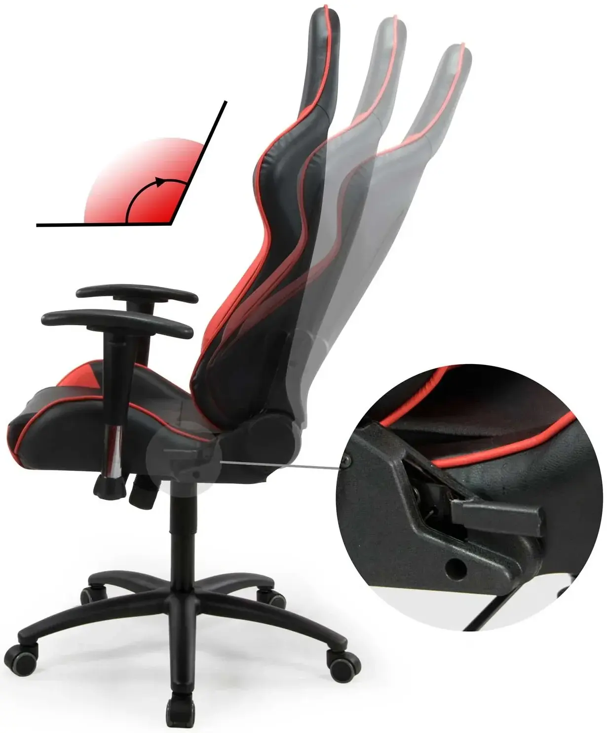 Fotoliu gaming Sofotel Inferno 2155 (Black/Red) - 7