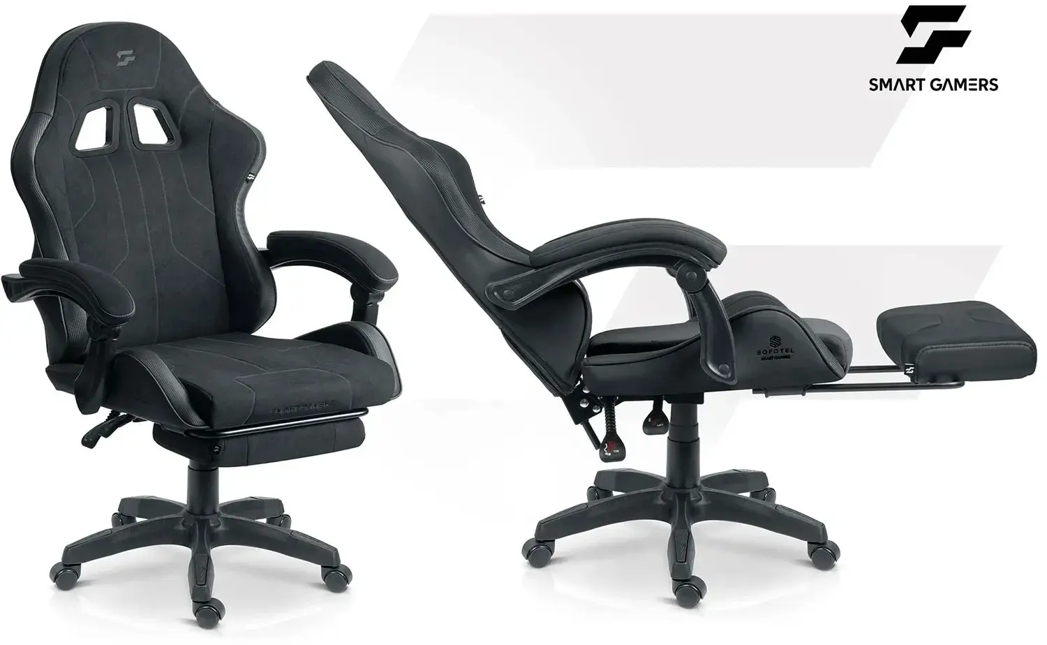 Fotoliu gaming Sofotel Lokar 242600 (Black) - 6